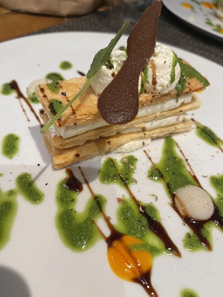 Millefeuille Met Mousse Van Geitenkaas